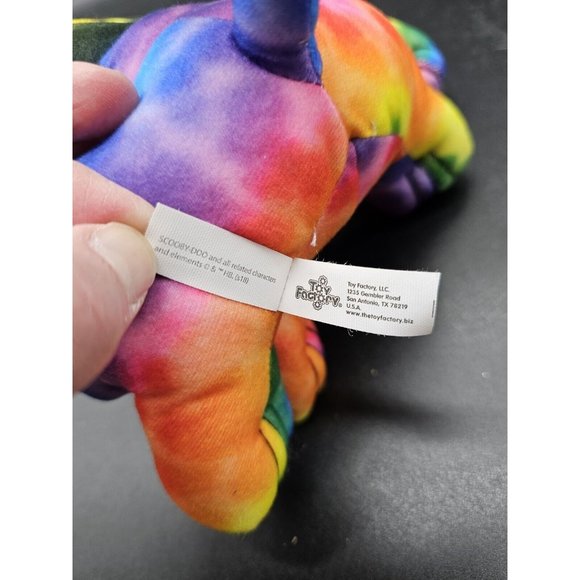 Scooby-Doo Rainbow Multicolored Tie-Dye 12" Plush - Picture 8 of 11